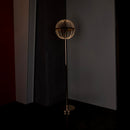 Carina Globe Transparent Acrylic Gold Floor Lamp 33 Cm