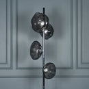 Hobart 6-Piece Smoked Glass Chrome Floor Lamp - Heka Lighting & Trading Limited
