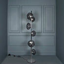 Hobart 6-Piece Smoked Glass Chrome Floor Lamp - Heka Lighting & Trading Limited