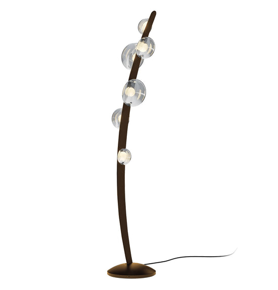 Labranda 6 Honey Glass Brown Led Floor Lamp