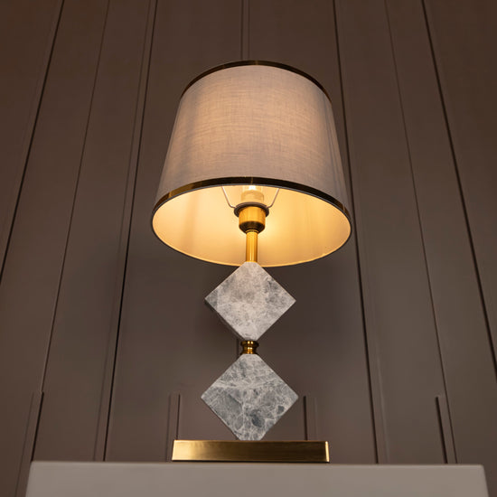 Ponzan Gray Marble Antique Lampshade