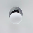 Salvador Smoked & White Glass Platinum Plafonier 40Cm - Heka Lighting & Trading Limited