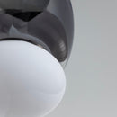 Salvador Smoked & White Glass Platinum Plafonier 40Cm - Heka Lighting & Trading Limited