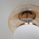 Salvador Honey & White Glass Antique Plafonier 27Cm - Heka Lighting & Trading Limited