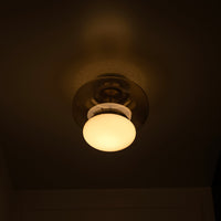 Salvador Honey & White Glass Antique Plafonier 27Cm - Heka Lighting & Trading Limited