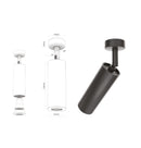 Eva Black Flat Spot 6X21 Cm - Heka Lighting & Trading Limited