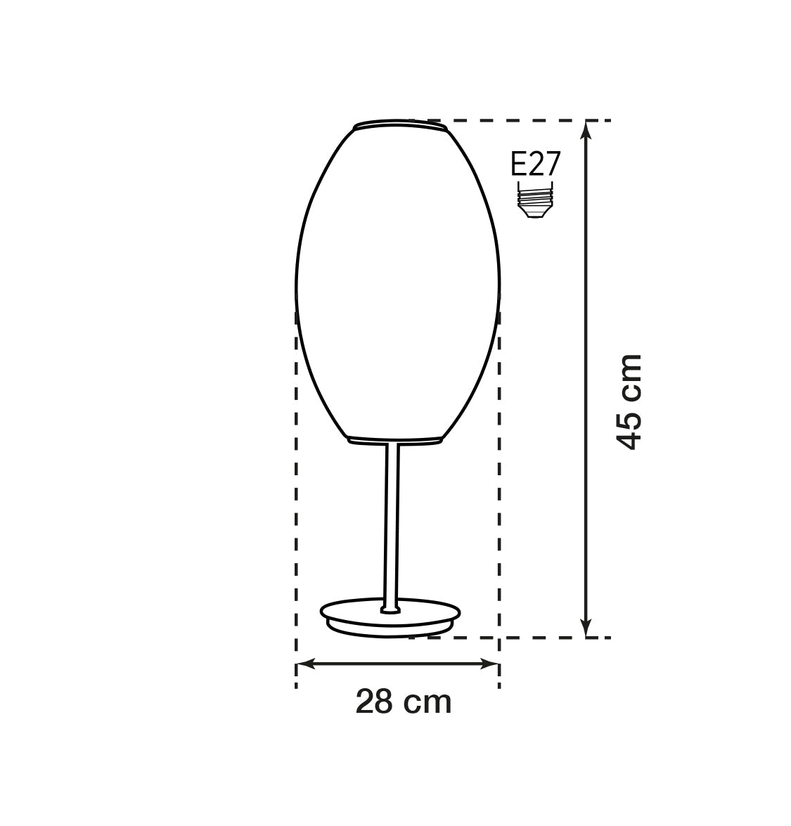 Nova White Soft Touch Table Lamp 28 Cm - Heka Lighting & Trading Limited