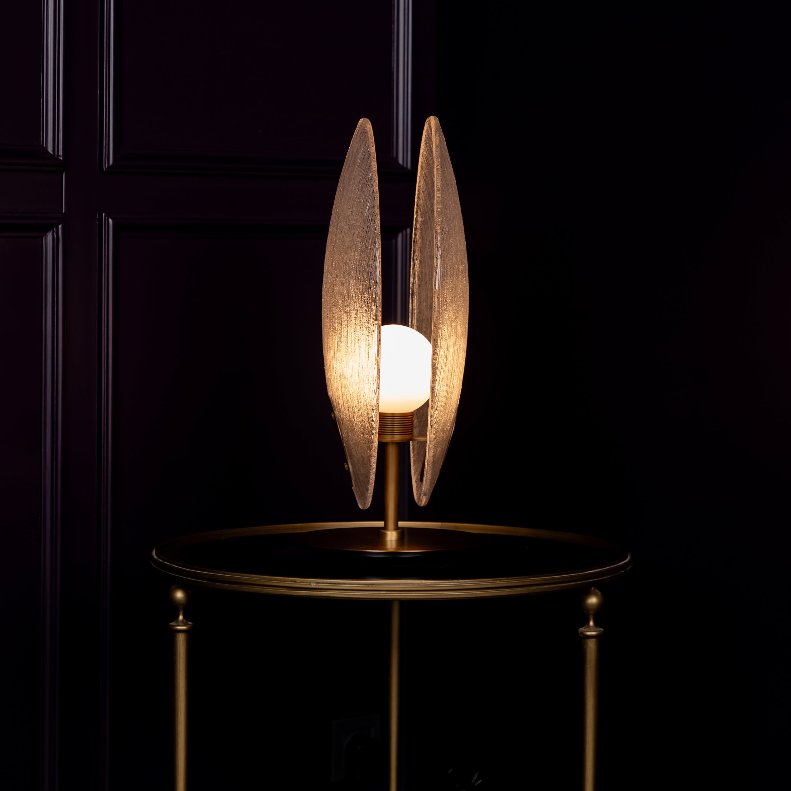 Gana White Frosted Glass Antique Table Lamp - Heka Lighting & Trading Limited