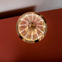 Carina Globe Transparent Acrylic Gold Table Lamp 23 Cm - Heka Lighting & Trading Limited