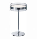 Berlin Platinum Stainless Transparent Glass Table Lamp - Heka Lighting & Trading Limited