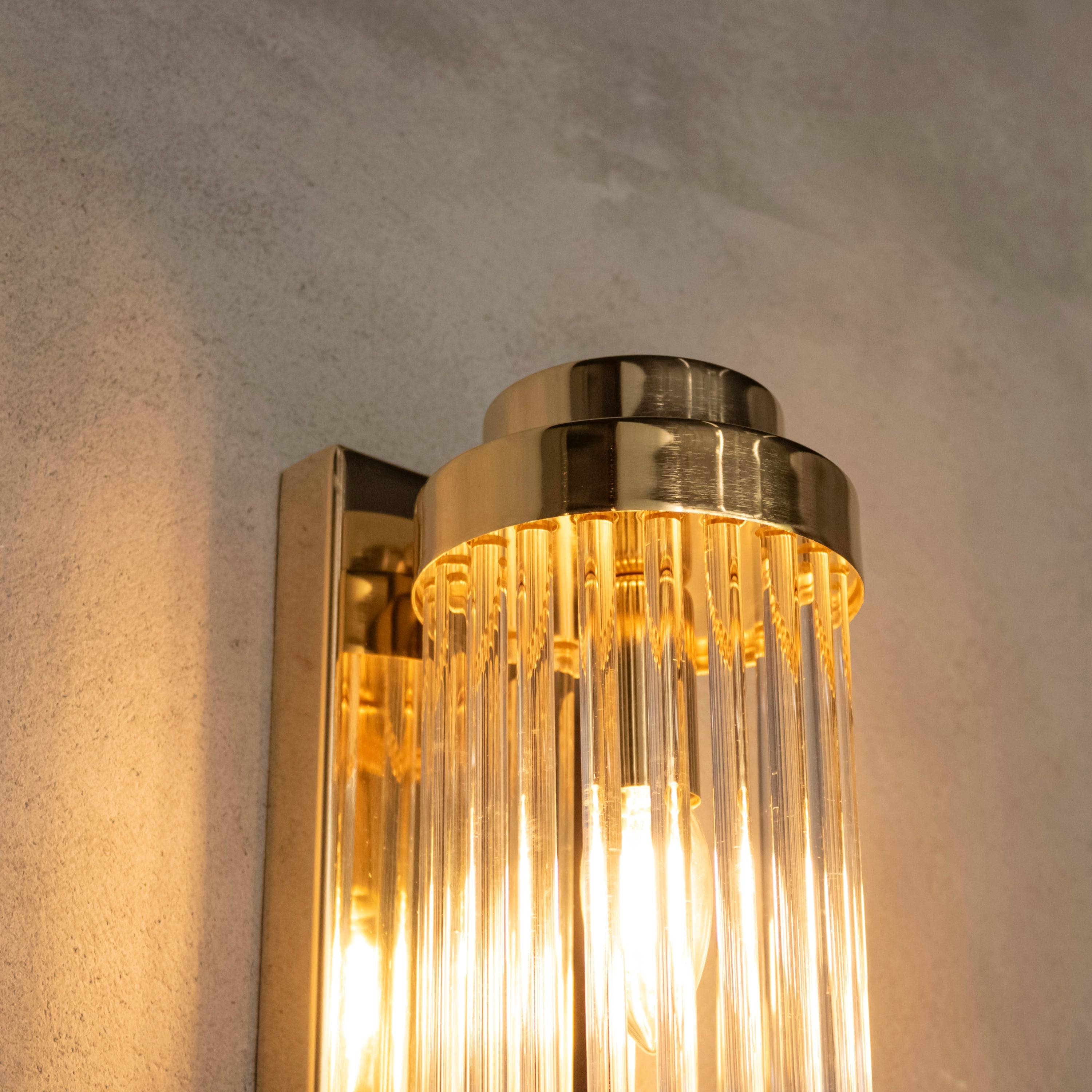 Sumela Antique Glass Wall Sconce 60 Cm - Heka Lighting & Trading Limited