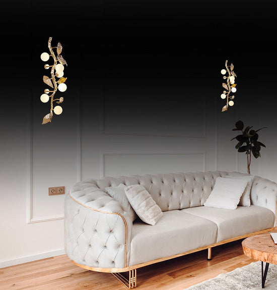 Doha 6 Piece Gold Wall Sconce