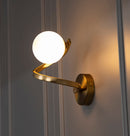 Pamir Single Opal Glass Soft Antique Wall Sconce - Heka Lighting & Trading Limited