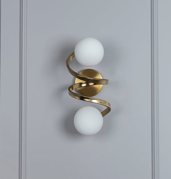 Pamir 2 Piece Opal Glass Soft Antique Wall Sconce