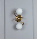 Pamir 2 Piece Opal Glass Soft Antique Wall Sconce - Heka Lighting & Trading Limited