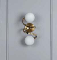 Pamir 2 Piece Opal Glass Soft Antique Wall Sconce - Heka Lighting & Trading Limited
