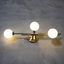 Likya Soft Three Glass Wall Sconce - Chrome