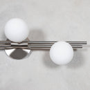 Likya Soft Three Glass Wall Sconce - Chrome