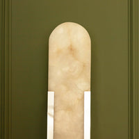 Hristos Matte Chrome Marble Wall Sconce 50 Cm - Heka Lighting & Trading Limited