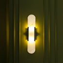 Hristos Black Marble Wall Sconce 50 Cm - Heka Lighting & Trading Limited