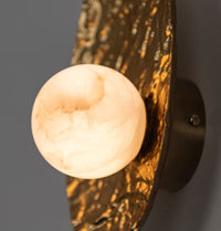 Brüksel Gold Marble Small Wall Sconce - Heka Lighting & Trading Limited