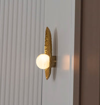 Brüksel Gold Marble Mid-Size Wall Sconce - Heka Lighting & Trading Limited