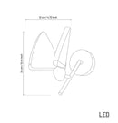 Butterlfy Acrylic Gold Wall Sconce - Heka Lighting & Trading Limited