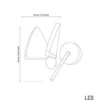 Butterlfy Acrylic Gold Wall Sconce - Heka Lighting & Trading Limited