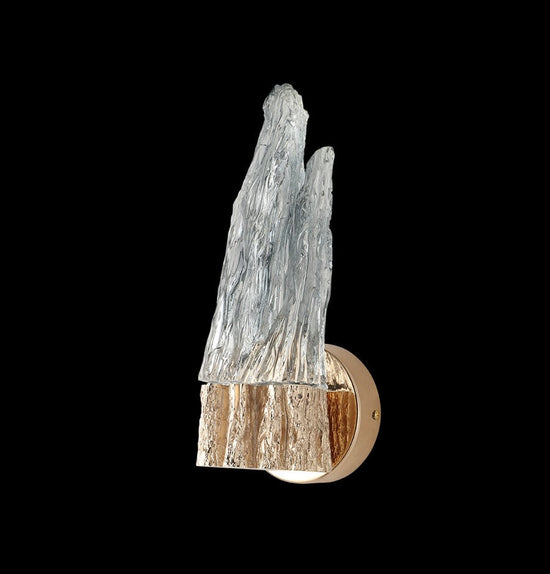 Kardal Smoked Acrylic Led Wall Sconce 30 Cm