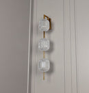 Sofia Triple Acrylic Antique Wall Sconce 90 Cm - Heka Lighting & Trading Limited