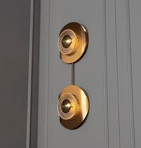 Pedesa 2 Piece Frosted Glass Antique Led Wall Sconce