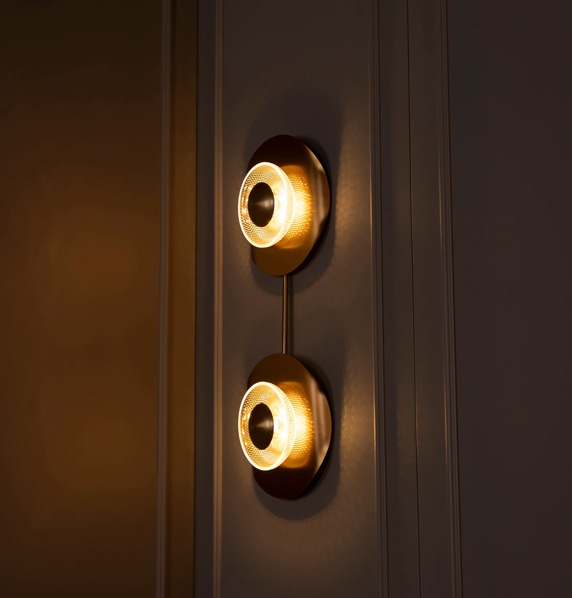 Pedesa 2 Piece Frosted Glass Antique Led Wall Sconce