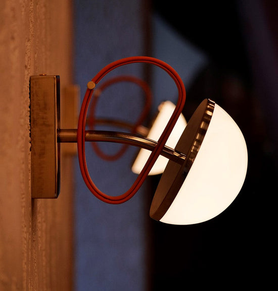 Nepal Platinum Single Soft Glass Led Wall Sconce