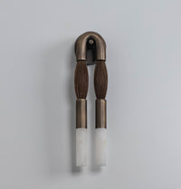 Pony Horse Hair Dark Antique Marble Small Wall Sconce - Heka Lighting & Trading Limited