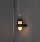 Kabil Single Smoked Glass Gray Wall Sconce 32 Cm - Heka Lighting & Trading Limited