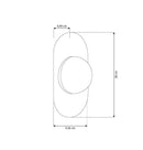 Lima Single Transparent Acrylic Platinum Led Wall Sconce - Heka Lighting & Trading Limited