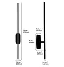 Assos Chrome Led Wall Sconce 70 Cm - Heka Lighting & Trading Limited