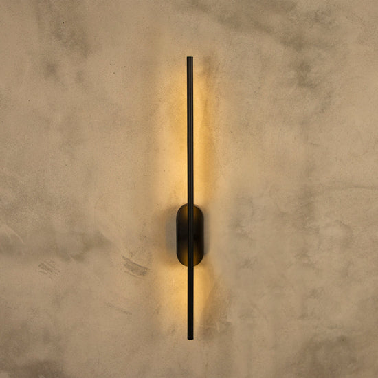 Assos Black Led Wall Sconce 70 Cm
