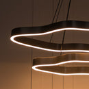 Marsis 2-Row Stainless Platinum Living Room Led Chandelier - Heka Lighting & Trading Limited