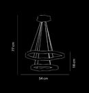 Marsis 2-Row Stainless Platinum Living Room Led Chandelier - Heka Lighting & Trading Limited