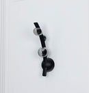 Kinşasa Black Leather Three Smoked Glass Wall Sconce - Heka Lighting & Trading Limited