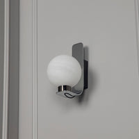 Havana Chrome Platinum Single Soft Glass Led Wall Sconce - Heka Lighting & Trading Limited