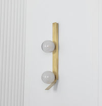 Helsingör Double Bubbly Soft Glass Antique Wall Sconce - Heka Lighting & Trading Limited