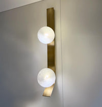 Helsingör Double Bubbly Soft Glass Antique Wall Sconce - Heka Lighting & Trading Limited