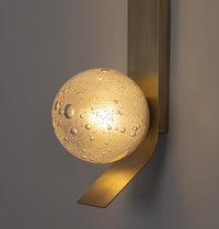 Helsingör Double Bubbly Soft Glass Antique Wall Sconce - Heka Lighting & Trading Limited