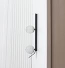 Helsingör Double Bubbly Soft Glass Black Wall Sconce - Heka Lighting & Trading Limited