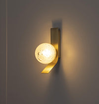Helsingör Single Bubbly Soft Glass Antique Wall Sconce - Heka Lighting & Trading Limited
