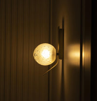 Helsingör Single Bubbly Soft Glass Antique Wall Sconce - Heka Lighting & Trading Limited