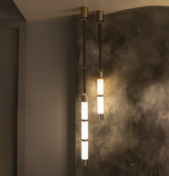 Helsinki Marble Antique Pendant Light 90 Cm