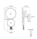 Honaz Two Glass Antique Wall Sconce - Heka Lighting & Trading Limited